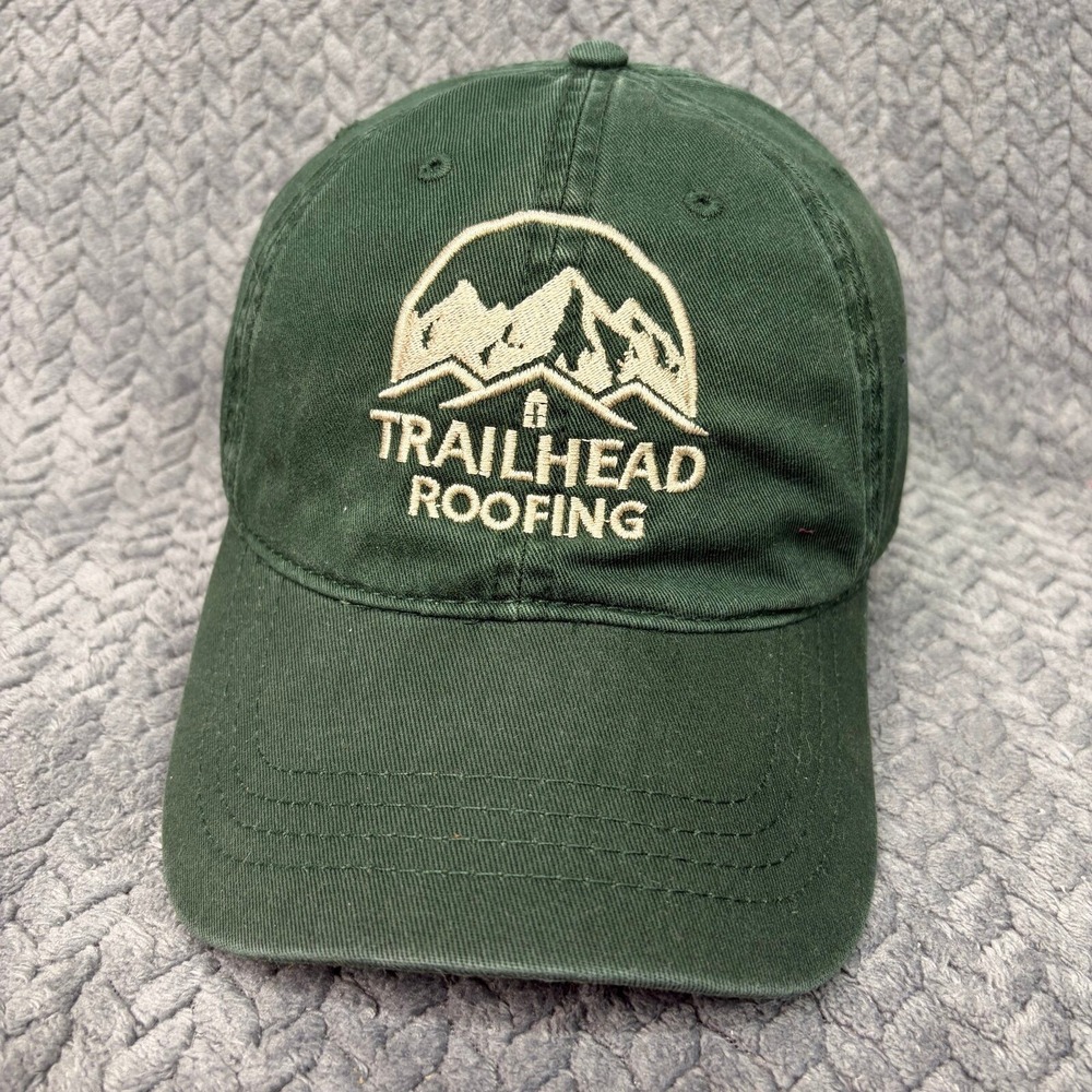 CAP AMERICA Hat Trailhead Roofing Unisex OS Green Mountain Logo Dad Cap